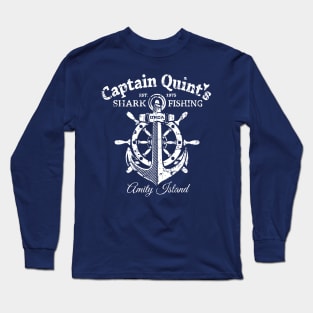 Captain Quint's Shark Fishing Long Sleeve T-Shirt